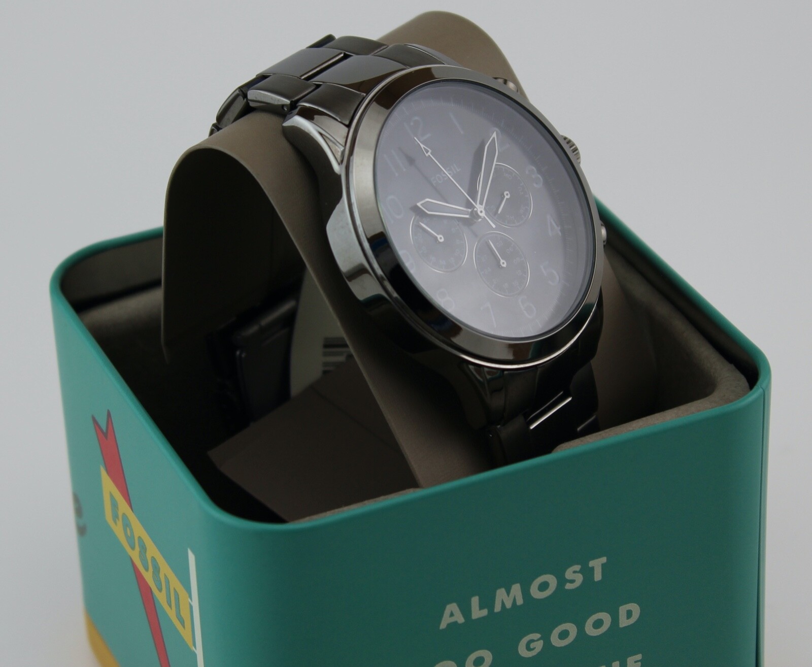 Authentic Fossil Yorke Smoke Gunmetal 