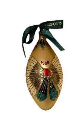 Vtg Waterford Holiday Heirlooms 1998 Egg Happiness glass blown ornament ...