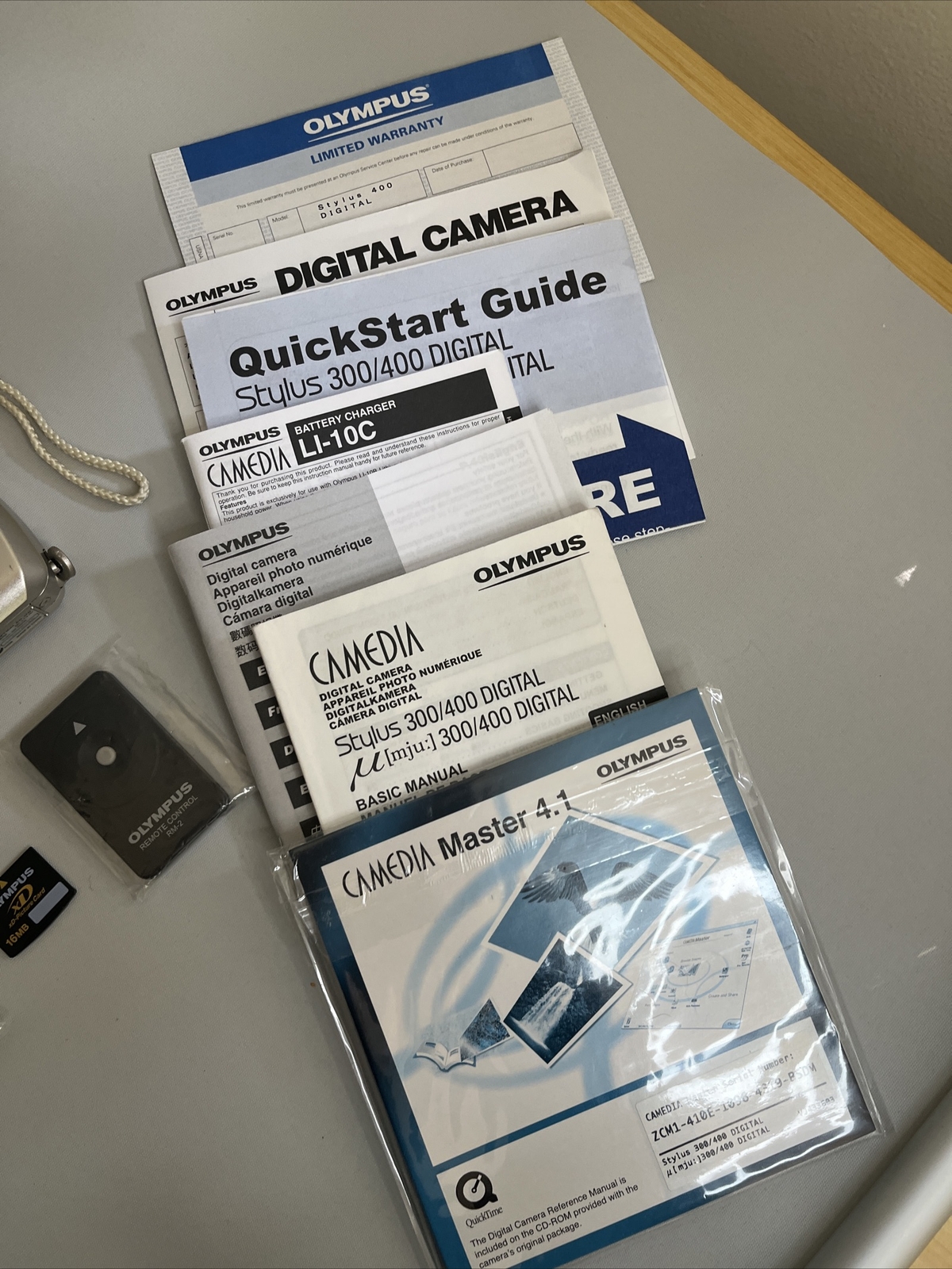 Olympus Stylus 400 Digital 4.1MP Camera Silver with Extras TESTED NEEDS BATTERY eBay