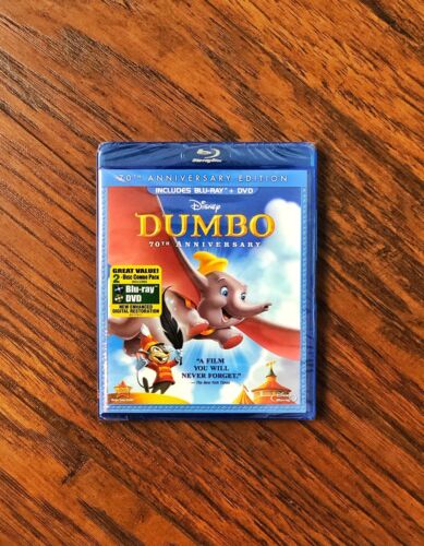 Dumbo Blu Ray DVD Combo 70th Anniversary Edition Walt Disney Special New - Imagen 2 de 3