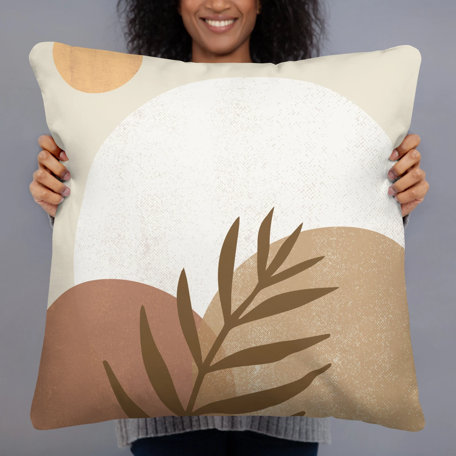 Boho Sun Throw Pillow | Simple Modern Decor | Minimalist Accents