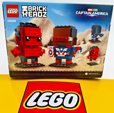 LEGO Brickheadz Captain America & Red Hulk Brave New World 40668