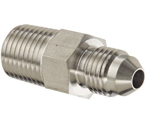 HFS(R) 1" NPT Male to 1" JIC Male Adapter Pipe Fittings SS304 3A - Picture 1 of 1