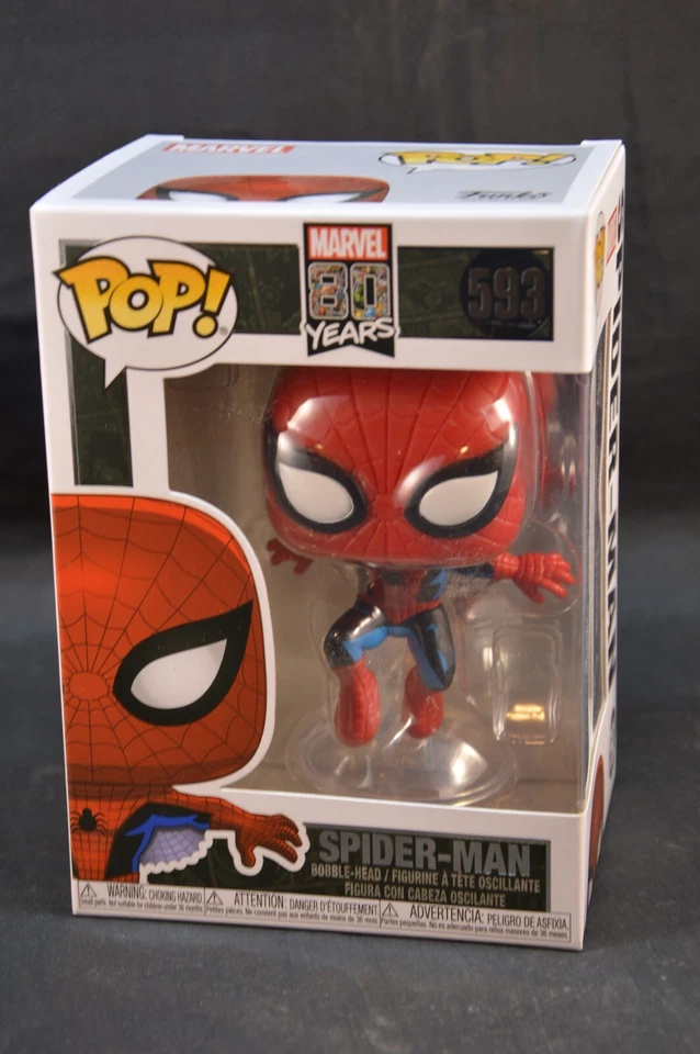MARVEL SPIDER-MAN FUNKO POP PRIMERA APARICIÓN #593 MARVEL 80 AÑOS - Imagen 1 de 4