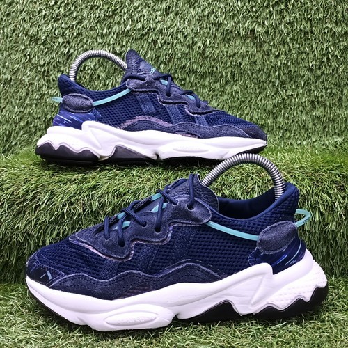 Adidas Ozweego Collegiate Navy White Retro Look Chunky Trainers Size UK  4 | eBay