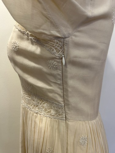 Free People Abito Donna Montana Bohemien Boho Crema/Avorio Taglia 2 - Foto 9 di 11