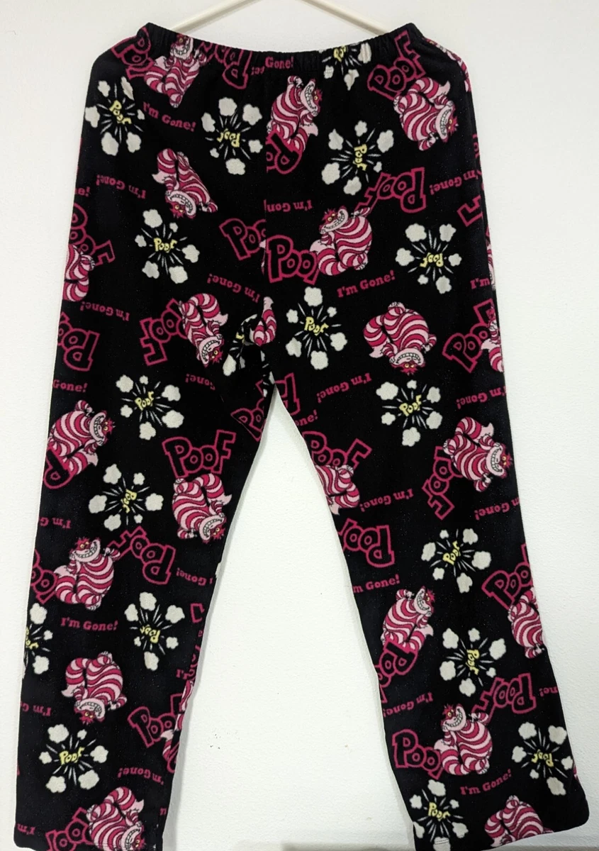 Disney Store Girls Cheshire Cat Pajama Pants Alice in Wonderland