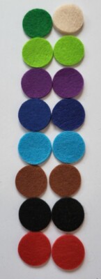2 St. Duft Aroma Öl Pad Diffuser Nachfüllfilz div. Farben 20 mm