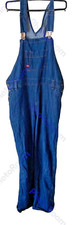 Dickies Jeans Carpenter's Bib Overalls Dark Blue Wide Legs Lagenlook Size Medium