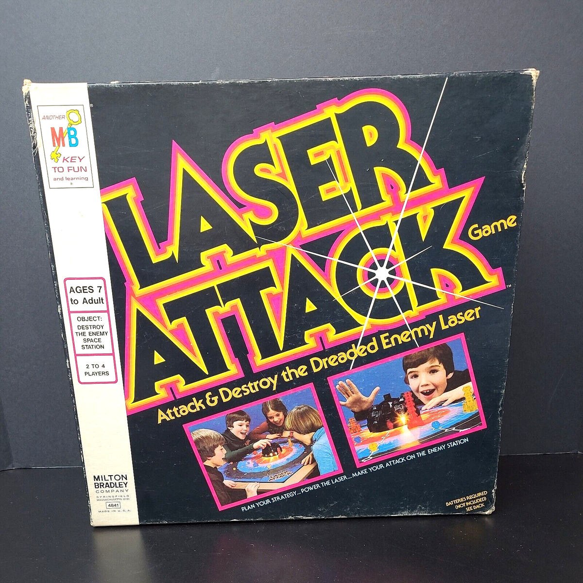 Laser Attack Board Game 1978 Milton Bradley 100% Complete Tested
