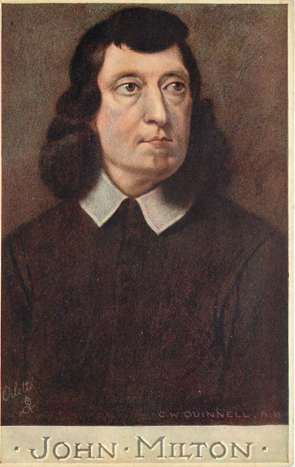 Tuck Postcard Men Of Letters Series I 2698 John Milton Quinnell eBay