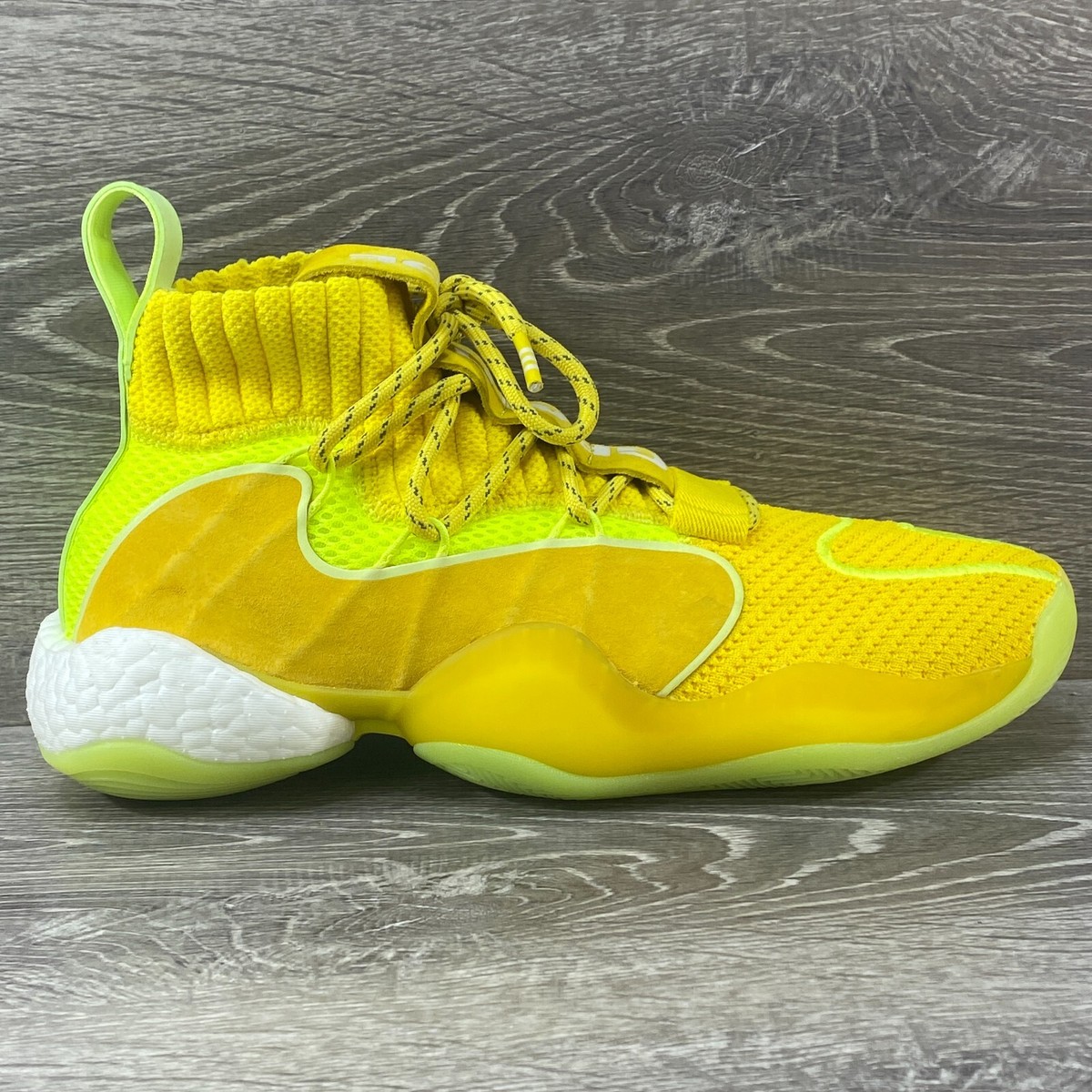 Adidas Crazy BYW Gratitude Pharrell Williams Yellow Basketball Shoes MN  EG7724