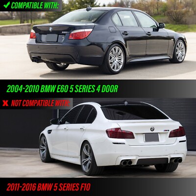 OE Facelift Style Red/Clear LED Tail Lights For 04-10 BMW E60 5