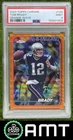 Tom Brady PSA 9 2024 Topps Chrome 21/25 Orange Wave Refractor Patriots 1903