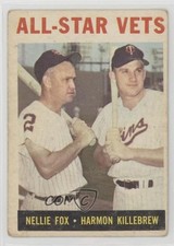 1964 Topps All-Star Vets Nellie Fox Harmon Killebrew #81 HOF 0rz7