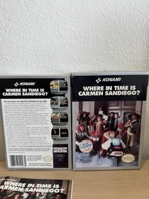 Konami Where in Time Is Carmen Sandiego? NES Game Manual