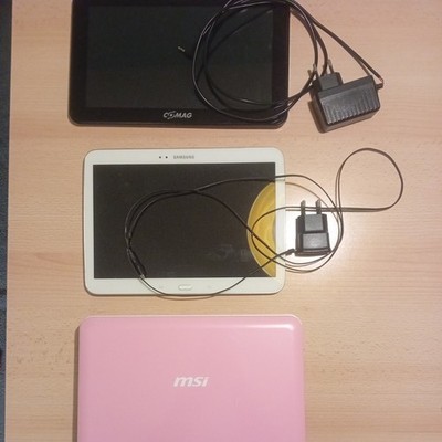 MSI WIND BOOK PINK + 2 android Tablets Samsung & Comag
