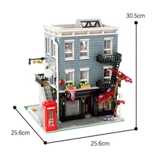 Compatible Umbrella Store Modular Building Model with Interior 2683