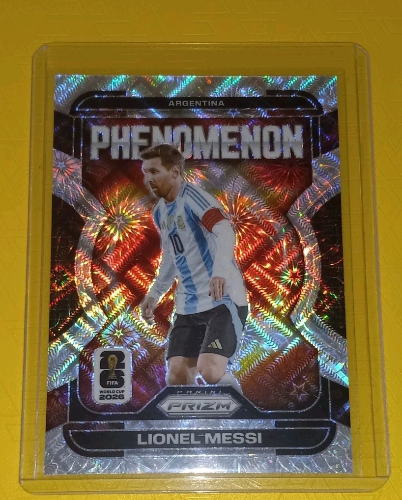 2026 Panini Prizm World Cup LIONEL MESSI #19 Phenomenon Celestial Lattice JS1
