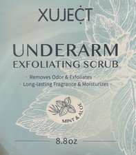 XUJECT Underarm Exfoliating Scrub Mint Aloe 8.8 oz New Sealed Exp 2028