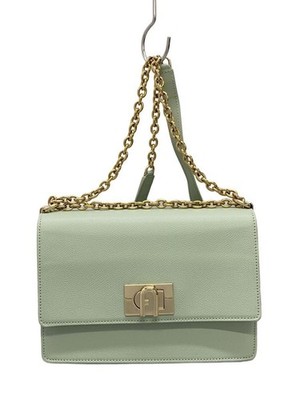 Furla Shoulder Bag Leather GRN1927 Mini Crossbody Used