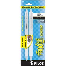 PILOT FriXion Ball Clicker Erasable Gel Ink Retractable Pen, Extra Fine Point, 0