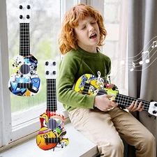 Children Ukulele Musical Toys 4 Strings Small Guitar Montessori Education Toy