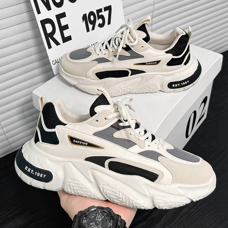 SAOLA Scarpe da Ginnastica Uomo Aumento Altezza Sneakers Suola Grossa Traspiranti Sportive