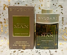 BVLGARI~MAN~Wood Essence~Eau de Parfum~15ml / 0.5 fl oz~Travel Size Spray~NIB~