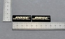 Bose Speaker And Equipment Badge Logo Emblem - Black / Brushed Gold