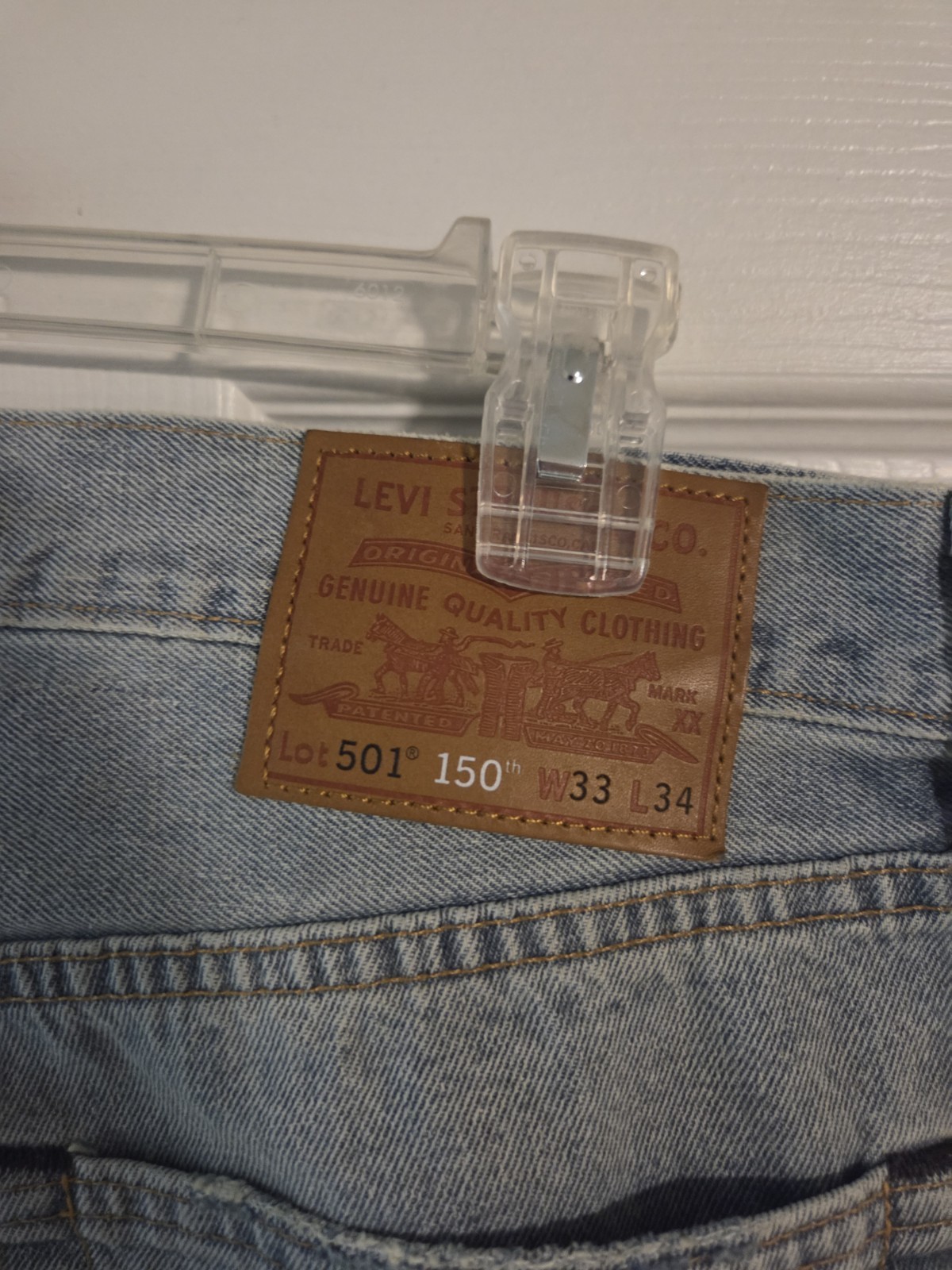 LEVI'S 501 Button Fly Patch 150th Anniversary Dis… - image 9