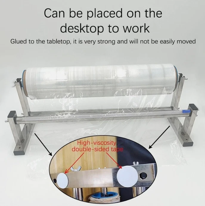 Stainless steel stretch film packaging machine, desktop stretch film distributor - Image 2 of 4