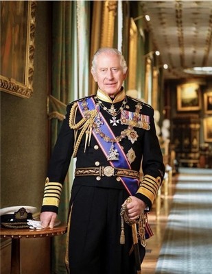 KING CHARLES III in Military Uniform 2024 PORTRAIT PICTURE POSTER PHOTO 8×10