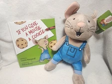 If You Give A Mouse A Cookie 12" Plush Doll & Book Kohl's Cares In Bag