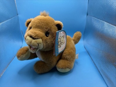 Vintage Kellytoy Lion Cub Plush Playpets Cuddle & Love Stuffed Animal w/ Tag
