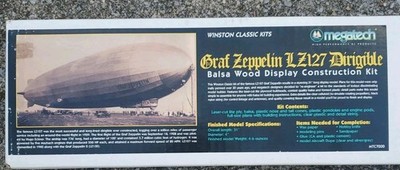 Megatech MTC7000 Graf Zeppelin LZ127 Balsa Wood Display Contruction Kit Model