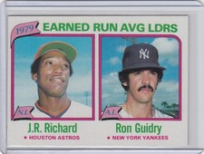 1979 Earned Run Average Leaders (J.R. Richard / Ron Guidry)