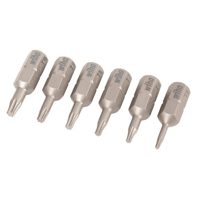 Wiha 71570 Torx Insert Bit Set T5 T10 6 Pieces Multi Fastener Drive Bit Set