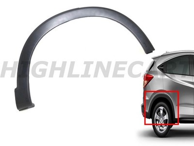 For 2016 2017 2018 Honda HR-V Right Rear Wheel Flare Molding Trim Passenger Side