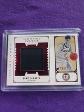 Panini Chronicles Draft Picks Encased Substantial Swatches Jake LaRavia Red /199
