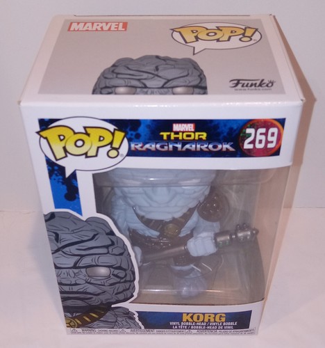 KORG Funko Pop BOBBLEHEAD Marvel Thor Ragnarok Vinyl 269 Avengers Hulk NEW - Picture 2 of 4