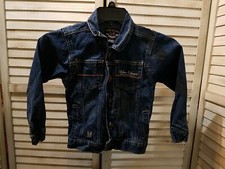Urban Extreme Boys Jacket Size 6 Blue Denim Buttons Long Sleeve Pockets