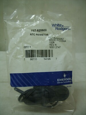 Emerson White-Rodgers HVAC Refrigeration NTC Resistor F67-820600 *Sealed*