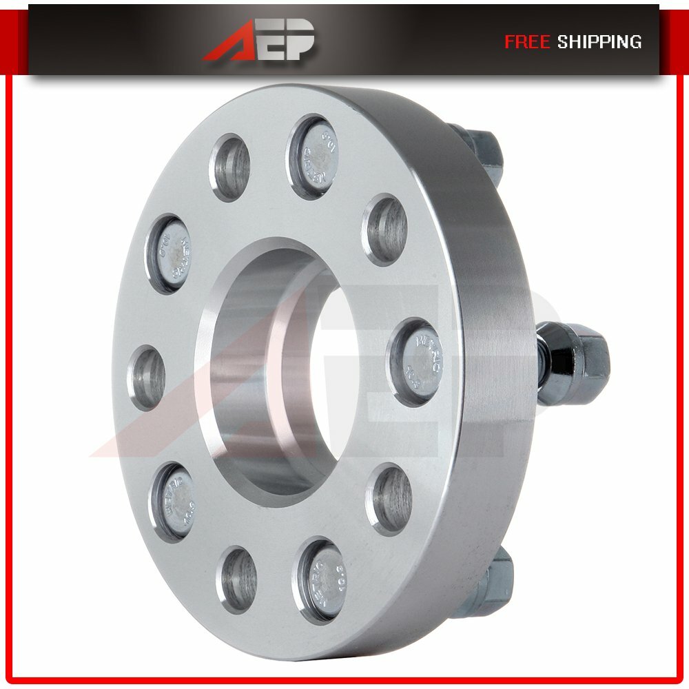 1" Wheel Spacers 5x4.5 (5x114.3) 12x1.5 Studs For Honda Civic Accord CR-V Acura - 2pcs