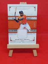 2017 Panini National Treasures Treasure Materials #8 Marcell Ozuna #'d 76/99