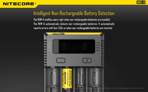 NITECORE New i4 smart battery charger IMR/Li-ion/Ni-MH/Ni-Cd - Picture 10 of 12
