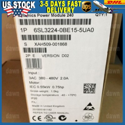 New Siemens 6SL3224-0BE15-5UA0 6SL3 224-0BE15-5UA0 G120 PM 240 Power Module