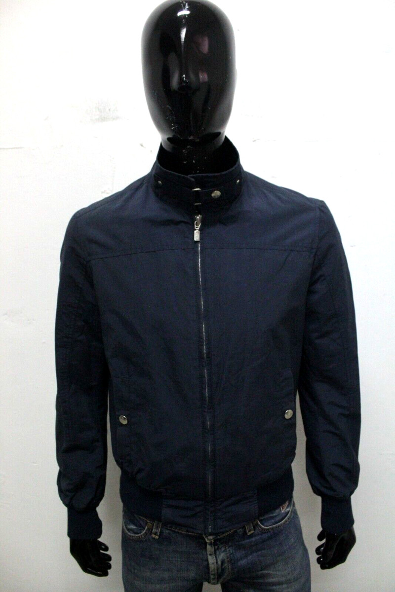 Refrigue Jacket Size M Men Blue Mid-Season Jacket Logo