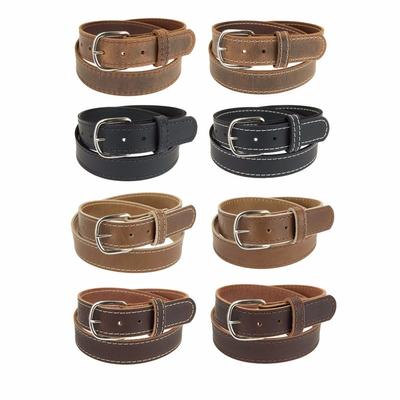 Cinturón De Cuero De Búfalo Para Hombre – Hecho A Mano Amish, Hebilla De Níquel, 1.25 Pulgadas – Nohma Leather