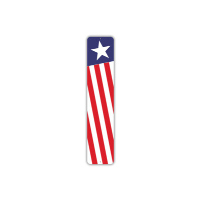 American Flag DeMetal Sign 4 Metal Sign